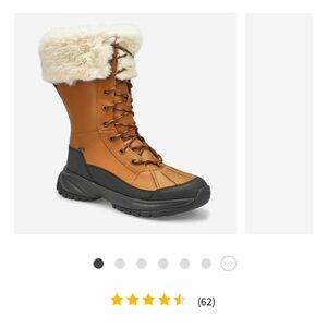 UGG tall YOSE Tan Fur-Lined Winter Boots